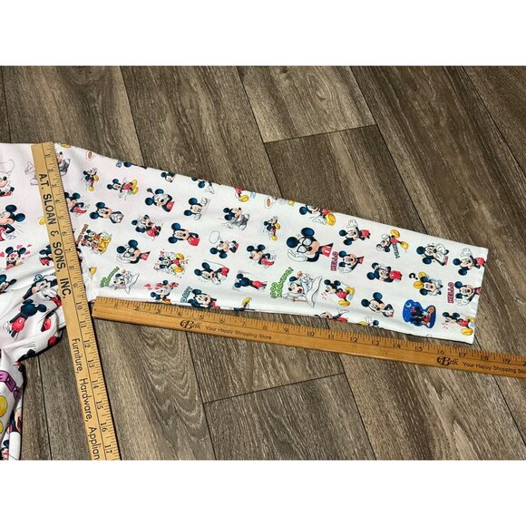 MICKEY & FRIENDS WOMENS SHIRT BUTTON UP XL LONG SLEEVE UNBRANDED LIGHT PINK - Picture 9 of 11